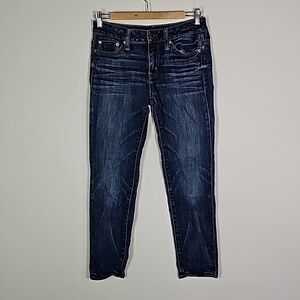 AMERICAN Eagle dark wash 28x28 stretch size 00 slouchy jeans
